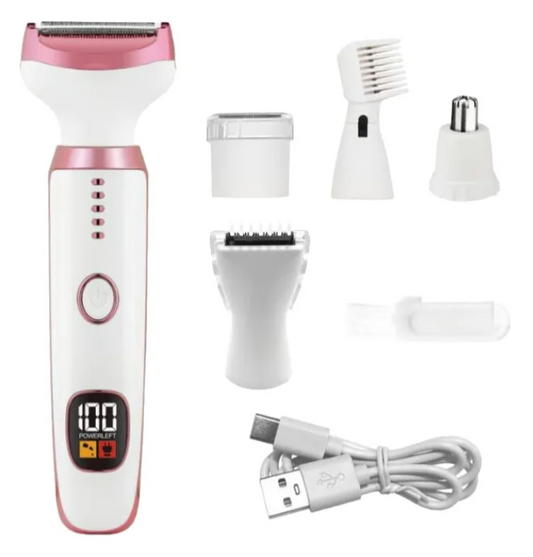 Depiladora 5en1 Ganga Con Visor Recargable Usb