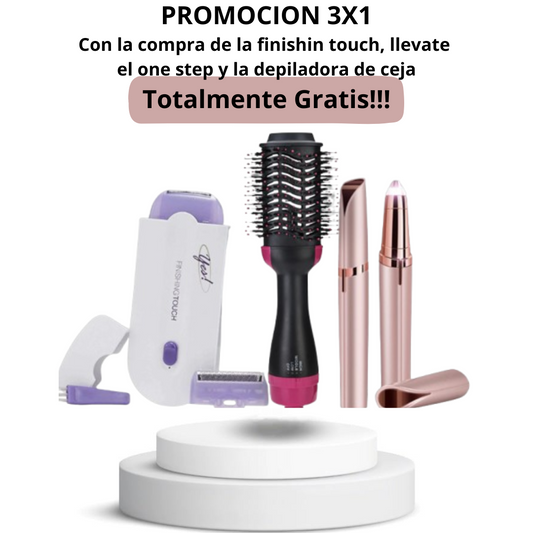 Depiladora laser corporal + Cepillo 3en1 + Depiladora de Cejas