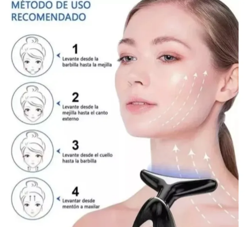 Masajeador Facial Microcorriente + Reductor Papada Lifting