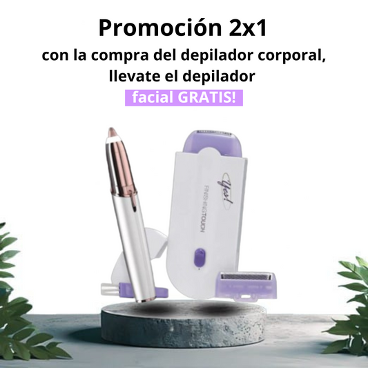 Combo Depiladora Finishing touch + Depiladora Ceja usb