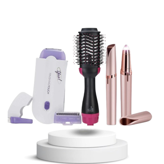 Depiladora laser corporal + Cepillo 3en1 + Depiladora de Cejas