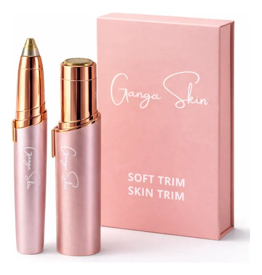 Combo depiladora facial + Cejas indolora + Piedra borrador de vello GangaSkin