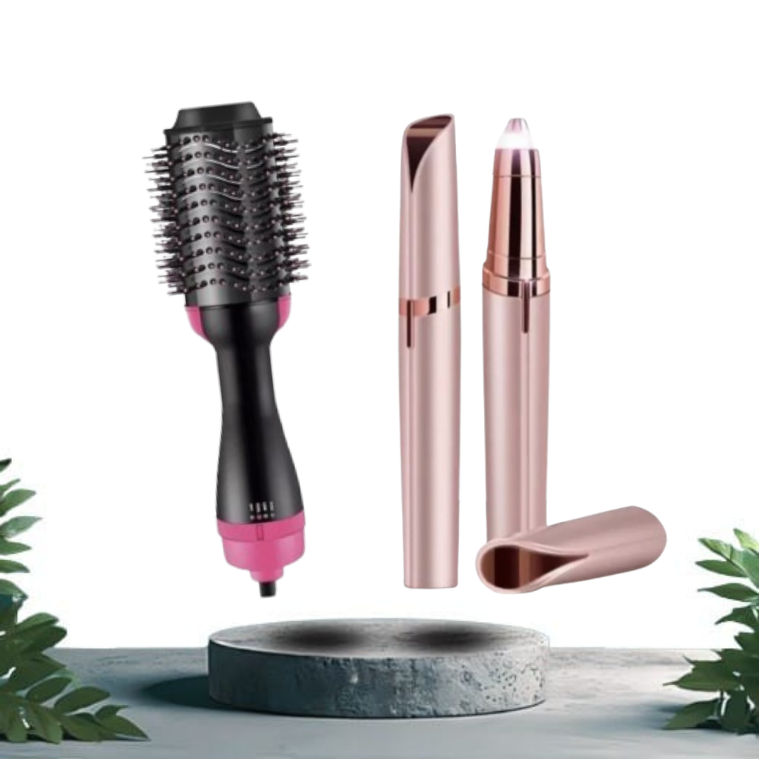 Combo Cepillo 3en1 + Depiladora de Ceja